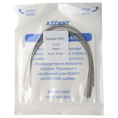 AZDENT Dental Orthodontic Rectangular Arch Wire Nature/Oval Form Stainless Steel