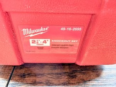 Milwaukee 49-16-2695 Conduit Knockout Set 2-1/2″, 3″, 3-1/2″ & 4″ & Case G1304
