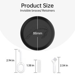 VCAREU Slim Retainer Case Compatible With Invisalign, Cute Aligner Case With …