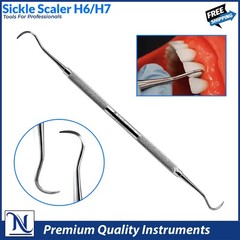 H6/H7 Escalador Sickle – Herramienta Dental Profesional Limpieza de Sarro