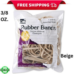 1 Assorted Color Rubber Bands Multi Size Elastic Office School Home Use Strong