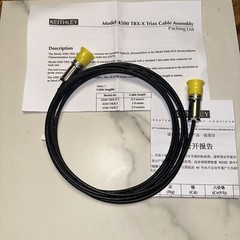 Keithley 4200-TRX-3 Low Noise Triax Cable, 3-Slot Connectors, 3 Meters/10ft