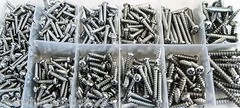 550pc GOLIATH INDUSTRIAL SMS550 SHEET METAL SCREW ASSORTMENT PHILLIPS ASSORTED