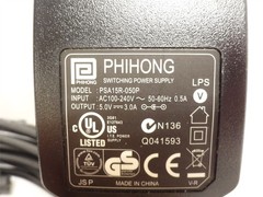 248010 New-No Box; JBT 400515 Analog Camera Power Supply; 100-240V in; 5VDC Out
