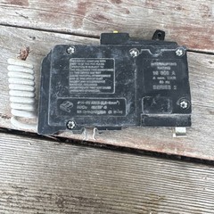 Square D 15A AD-910 1-Pole Circuit Breaker QO 120/240V Black