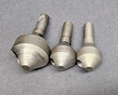3pc Weldon USA 90° Countersink / Deburring Lot DB48 DB36 HSS Chamfer Machinist
