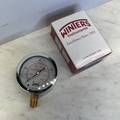 Winters PFQ806 Pressure Gauge 2-1/2in 0-200psi 1/4in Npt