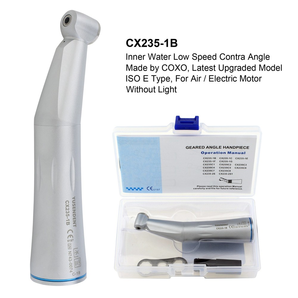 COXO 1:1 Dental Contra Angle Handpiece Low Speed InnerWater Motor NSK S MAX M25L