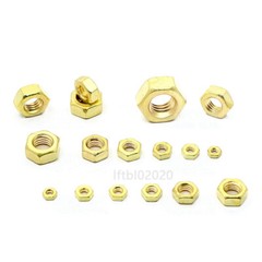 M0.8 M1 M1.2 M1.4 M2 M2.5 M3 M4 M5 M6 BRASS NUTS HEX FULL NUT BRASS – DIN 934