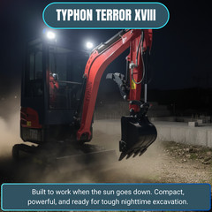 TYPHON Terror XVIII Prestige Mini Excavator 2 Ton AC Cabin DIgger Kubota D902