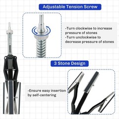 weyleity Engine Cylinder Hone Tool | 2″ to 7″ Diameter Adjustable Deglazer…