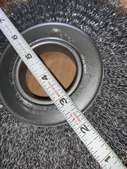Weiler Wheel Brush 7″ Wheel Dia 7/8″ Face 2″ HOLE 0.0140″ Wire Dia Crimped NEW