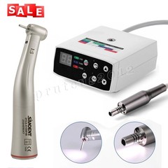 Fit NSK NL400 Dental Electric Motor + 1:5 Handpiece Fiber Optic Contra Angle