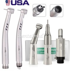 AZDENT Dental LED High Speed Ceramic Torque Head /Low Handpiece Kit 2Hole/4Hole