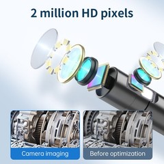 Endoscope Camera with Light, 1920P HD Borescope Camera with 8 LED Lights 16.4ft