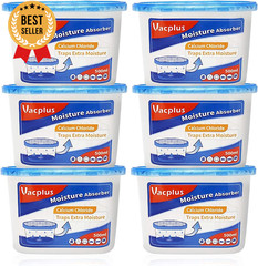 Moisture Absorbers 6 Pack, 10.5 Oz, Fragrance-Free, Navy Blue, Bathroom & Closet