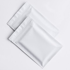 100/200/500 Matte White Mylar Foil Smell Proof Reclosable Zipper Seal Lock Bags