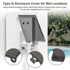 DBVC-1 Extra Duty 1-Gang Vertical Outdoor Outlet Cover for Dbvc-1-2pack