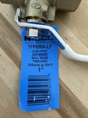 New Nibco Lead Free Brass Two-Piece Full Port Ball Valve 1″ TFP600A-LF
