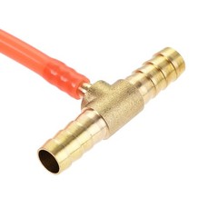 uxcell Reducing Barb Hose Fitting Tee T Shape 5/16″ x x 3/16″, Brass