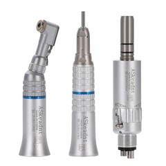 E-Type 4Hole 3 Sets Dental Slow Speed Handpiece Contra Angle Straight Air Motor