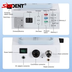 NSK Style Dental Low Slow Speed Handpiece Straight Contra Angle Air Motor 2/4H
