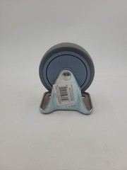 Everbilt Medium Duty 4 In. Gray Rubber Steel Rigid Plate Caster Wheel