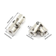 Universal Flexible Shaft Coupling Coupler Motor U Joint Connector RC Boat Metal