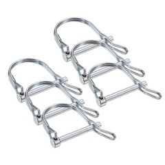 6 Pcs Trailer Coupler Pins, 3/16″ x 1.6″ Safety Wire Spring Lock Hitch Pin