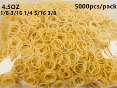 2packs Dental Ortho Elastics Rubber Bands Tie 4.5OZ Yellow 5000pcs/pack Hot Sale