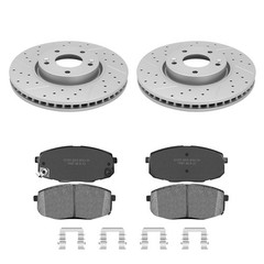11.81inch(300mm) Front Brake Disc Rotors & Ceramic Brake Pads Kit