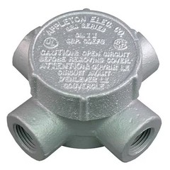 Appleton Electric Grjx75 Conduit Outlet Body, Iron, X, 3/4 In.