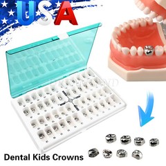 Kids Crown Stainless Steel Molar Crown 48 SIZES BRAND NEW !!!