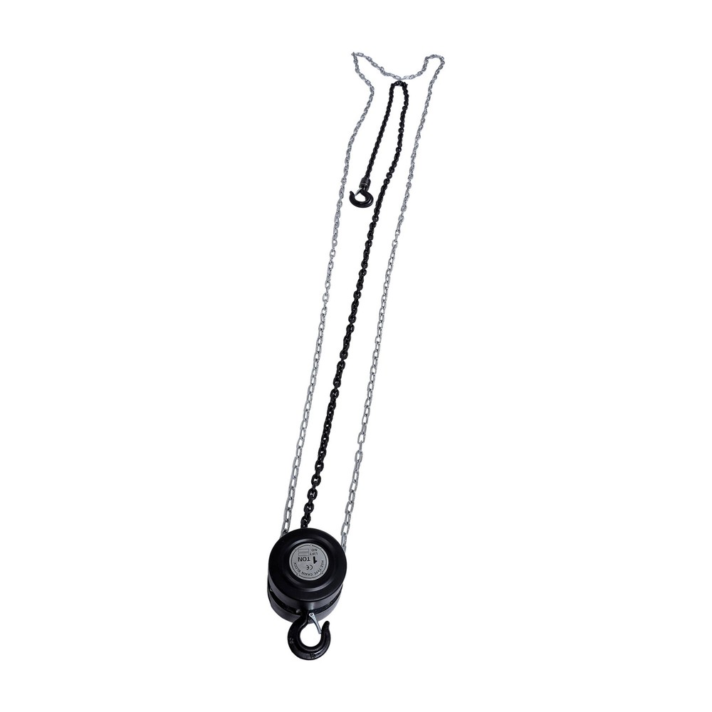 Manual Chain Hoist | 1 Ton / 2200 lbs Capacity | 2 Hooks | 10ft / 3Meters Lift