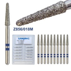 Zirconia Diamond Burs Round End Taper Cutter Medium Grit Z856/018M FG Multi-Use