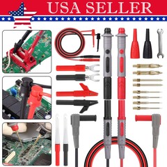 23 in 1 Multimeter Test Lead Kit Electrical Alligator for Meter Clip Probe
