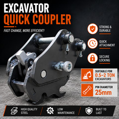 25mm Excavator Quick Hitch Coupler for 0.5-1.6 Ton Mini Excavator Free Ship