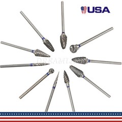 10X Tungsten Carbide Dental Acrylic Bur Drill Coarse Cutter 2.35mm Shank