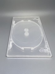 3 PCS TOP QUALITY 14MM SLIM QUAD (4) DISC DVD CASE, SUPER CLEAR, CLIP, DC1404CLR