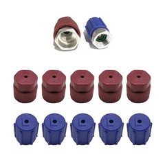 10 PCS R134a Cap A/C Cap, 13mm & 16mm Air Conditioning Service AC System Char…