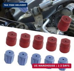 R134a AC Valve Cap Kit, 13mm & 16mm Air Conditioning Service AC System Charging