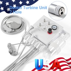 Portable Dental Turbine Unit with Weak Suction Work with Air Compressor 2/4Hole