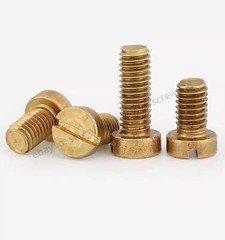 M1.2 M1.4 M1.6 M2 M2.5 M3 Brass Cheese Slotted Head Machine Screws 3-10mm