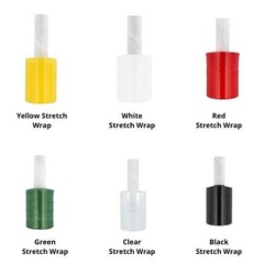 Mini Extended Core Stretch Wrap Plastic Shrink Film Parcel Packaging Rolls