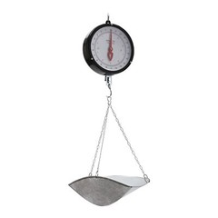 Double-sided Dial Hanging Scale 10kg/22lbs Circular Supermarkets Hanging Scale