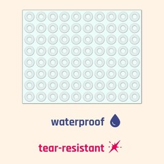 2000 Pieces – Clear Hole Punch 0.5*0.5 inches, Clear,transparent