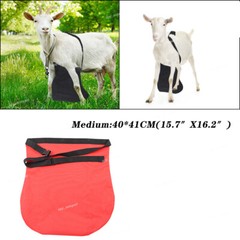 Anti Breeding Odor Control Apron with Harness for Goats / Sheep Red Medium Size