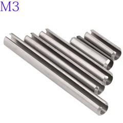 M3 3mm 304 Stainless Steel Spring Tension Pins Split Dowel Sellock Roll Pins