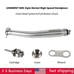 10 Pcs SANDENT NSK Style Dental High Speed Handpiece Push Button 4 Hole STNABM