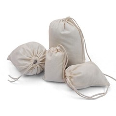 18 x 20 Inches 100% Cotton Reusable Storage Premium Single Drawstring Bags
